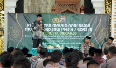 Polresta-Sidoarjo-Gelar-Peringatan-Maulid-Nabi-Muhammad-SAW