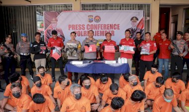 Dua-Bulan-Polres-Jember-Berhasil-Ungkap-38-Kasus-Narkoba,-49-Tersangka-Diamankan