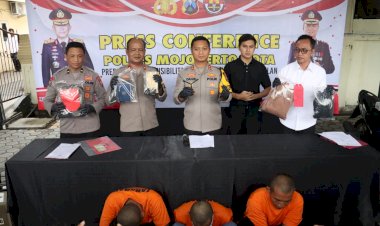 Polres-Mojokerto-Kota-Berhasil-Amankan-Komplotan-Pelaku-Curanmor-yang-Beraksi-di-15-TKP