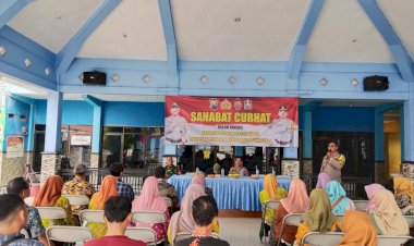 Wujudkan-Pilkada-Damai,-Polsek-Krembung-Gelar-Sahabat-Curhat-di-Desa-Rejeni