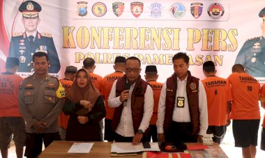 Polres-Pamekasan-Berhasil-Ungkap-Kasus-Perjudian,-16-Tersangka-Diamanakan