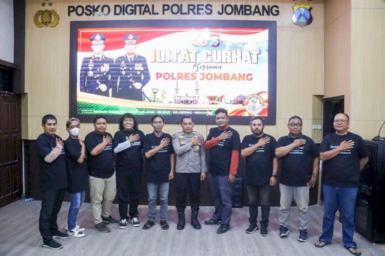 Gelar Jumat Curhat Polres Jombang bersama IJTI Munculkan Gagasan Baru