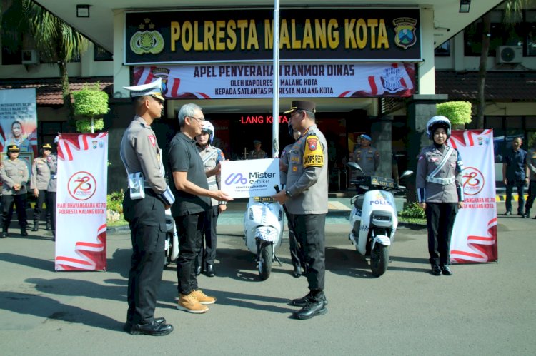 Polresta Malang Kota Kerahkan Polwan Dalam Patroli Srikandi Makota Usung Konsep Go Green