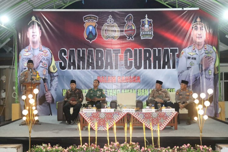 Polresta Sidoarjo Gelar Sahabat Curhat di Prambon