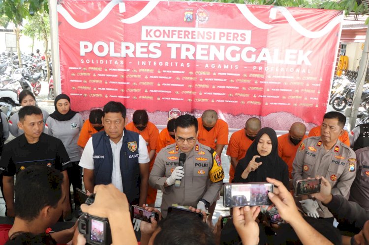 Polres Trenggalek Berhasil Amankan Komplotan Pencuri Special Toko Emas Lintas Provinsi