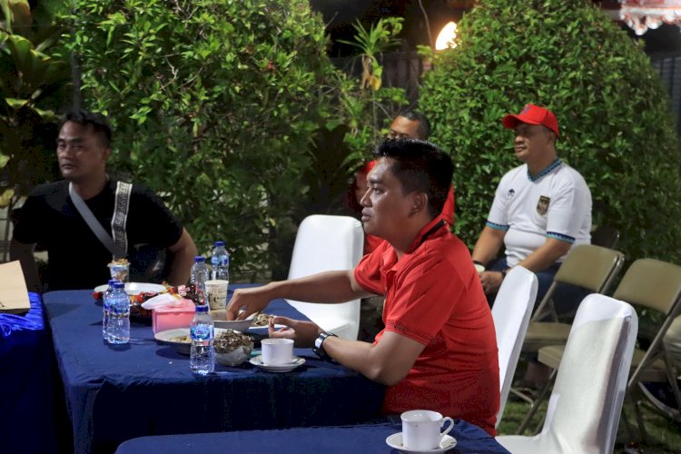 Polres Probolinggo Gelar Piramida, Nobar Final Piala AFF U-19 Rawat Sinergitas Bersama Media