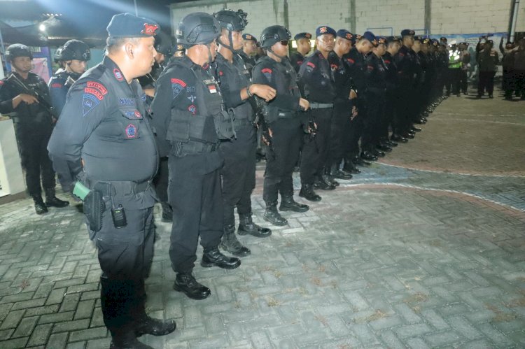 Polres Gresik Siagakan Personel Gabungan Pengamanan Haul Mbah Zainal Abidin