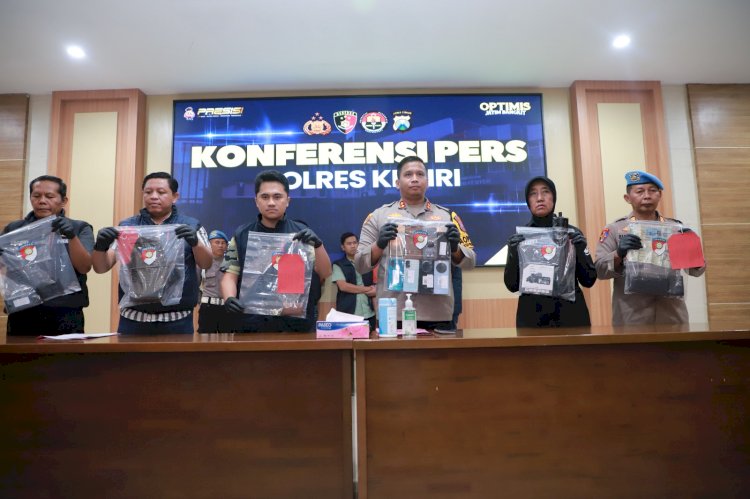 Kurang dari 24 jam Polres Kediri Berhasil Amakan Pelaku Pembunuhan