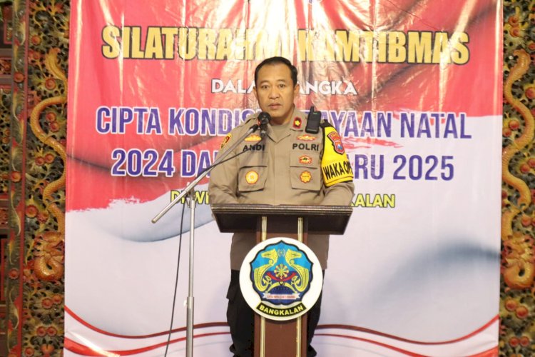 Cooling System Pasca Pilkada Jelang Nataru Polres Bangkalan Gelar Silaturahmi Kamtibmas