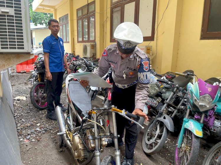 Harkamtibmas, Polres Situbondo Tindak Tegas Balap Liar Belasan Motor Diamankan