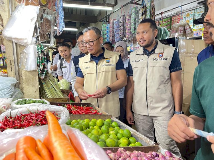 Jelang Ramadhan Satgas Pangan Polda Jatim Sidak Sejumlah Pasar Harga Bapokting Relatif Stabil