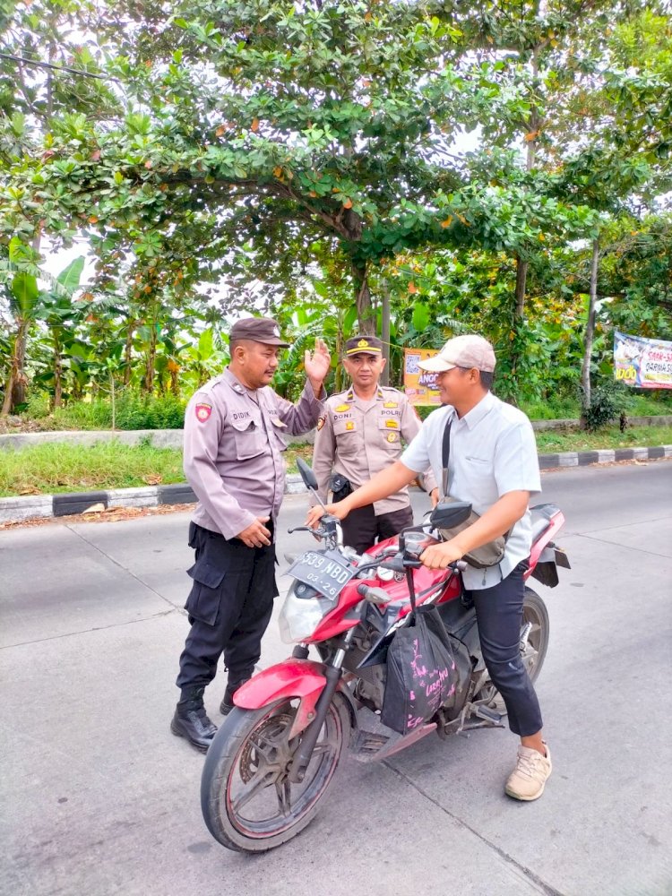 Polsek Sedati Edukasi Pentingnya Keselamatan Berkendara