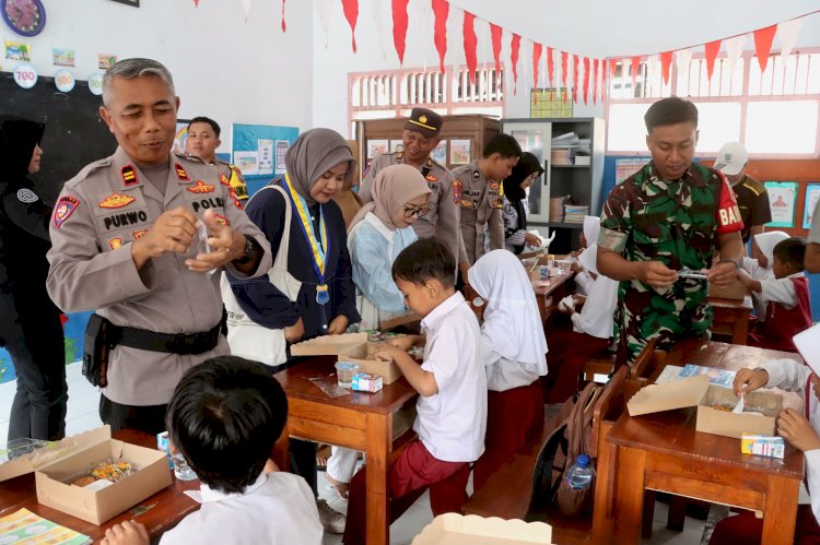 Sinergitas Polres Probolinggo Bersama Mahasiswa Sukseskan Program MBG