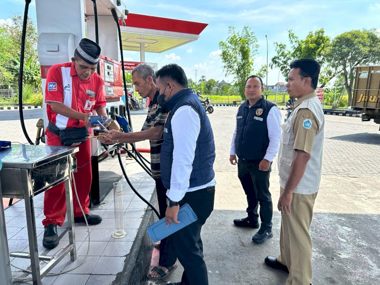 Polres Lamongan Sidak SPBU, Pastikan Distribusi BBM Aman dan Sesuai Standar