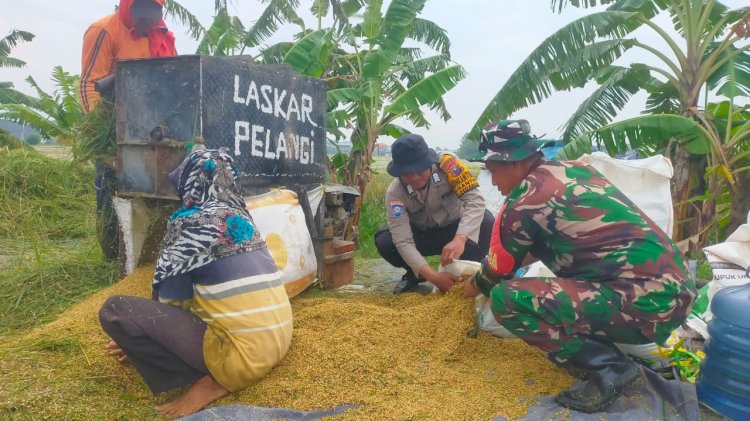 Ajak Kelompok Tani Desa Ganting Dukung Ketahanan Pangan Polresta Sidoarjo