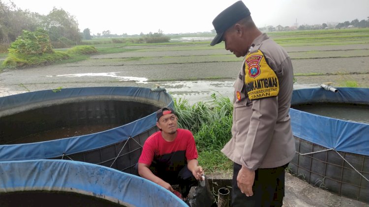 Bhabinkamtibmas Pertapan Maduretno Ajak Warga Seriusi Budidaya Lele Dukung Ketahanan Pangan