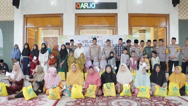 Safari Ramadhan Kapolresta Sidoarjo Sosialisasikan Hotline Mudik Polri 110